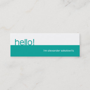 Hello! Profile Business Card