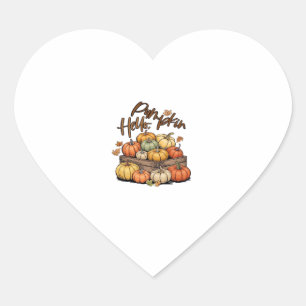 Hello, Pumpkin design Classic T-Shirt.png Heart Sticker