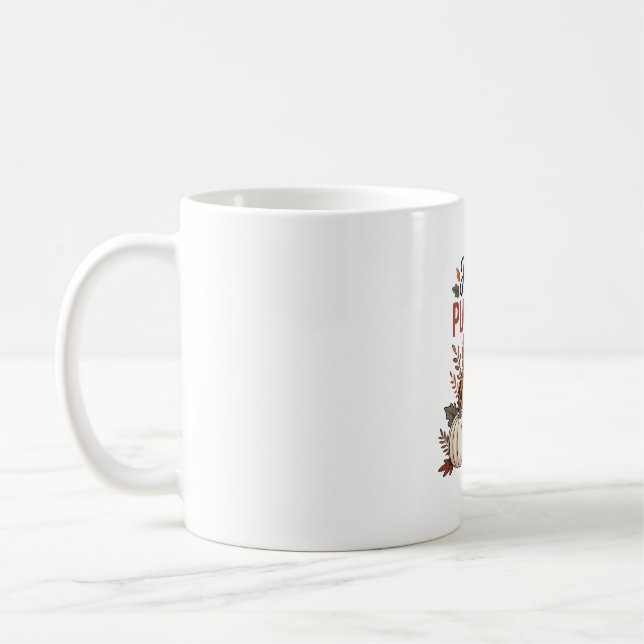 Hello Pumpkin Fall Autumn Coffee Mug (Left)