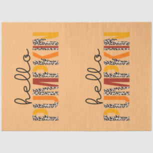 Hello Pumpkin Fall Autumn Customize Colour Tissue Paper