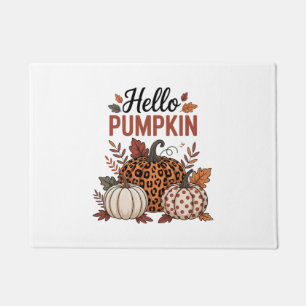 Hello Pumpkin Fall Autumn Doormat