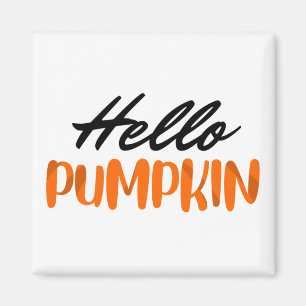 Hello Pumpkin Fall Season Autumn Magnet