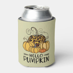 Hello Pumpkin Lover Fall Season Autumn Thanksgivin Can Cooler