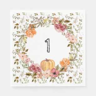 Hello Pumpkin Paper Napkins Pumpkin First Birthday