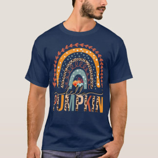 Hello Pumpkin Shirts with Rainbow Pumpkin Leopard 