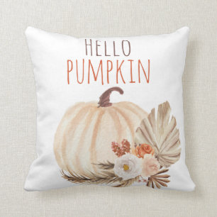 Hello Pumpkin Throw Pillow