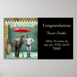 Hello Retirement Funny Personalized  Poster