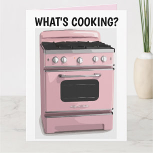 HELLO RETRO WOMAN CUTE BLANK GREETING CARD