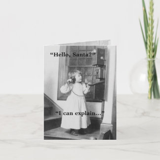 Hello, Santa? - Note Card
