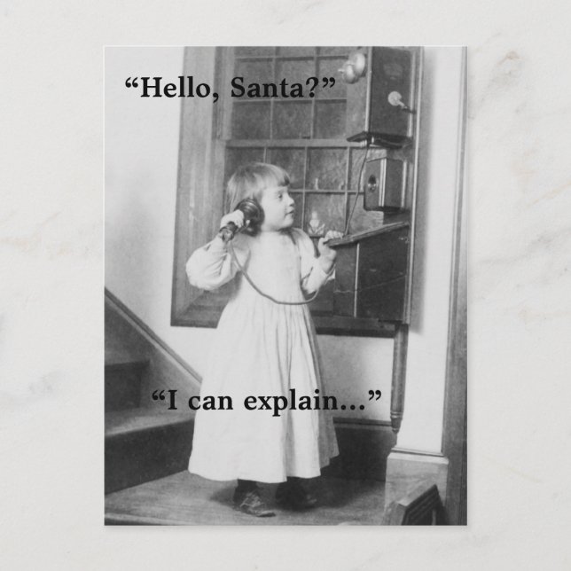 Hello, Santa? - Postcard (Front)
