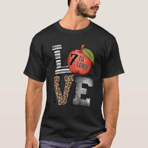 Hello School Back To School 7Th Grade Happy Class T-Shirt