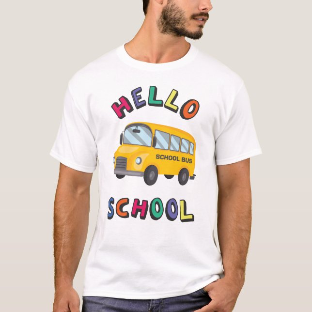 Hello School T-Shirt (Front)