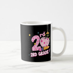 Hello Second 2nd Grade Leopard Tie Dye Girl Back T Coffee Mug