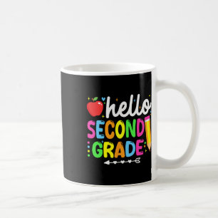 Hello Second Grade 2nd Grade Back To School Teache Coffee Mug