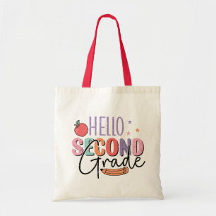 Hello Second Grade Back to School Tote Bag