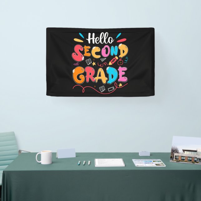 Hello Second Grade Banner (Tradeshow)