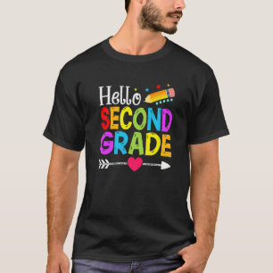 Hello Second Grade First Day Of School Back To Sch T-Shirt
