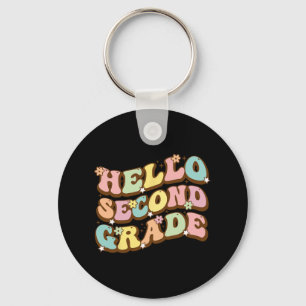 Hello Second Grade For Teachers Students Keychain