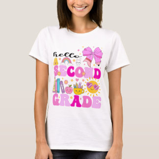 Hello Second Grade, Preppy Back to School T-Shirt