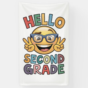 Hello Second Grade Teacher 2nd Grade Back School Banner