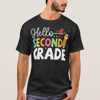 Hello Second Grade Team 2nd Grade Back to School T T-Shirt