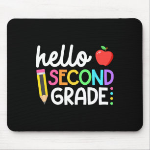Hello Second Grade Team 2nd Grade Byck To School T Mouse Pad