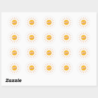 Hello Shining Sun sticker