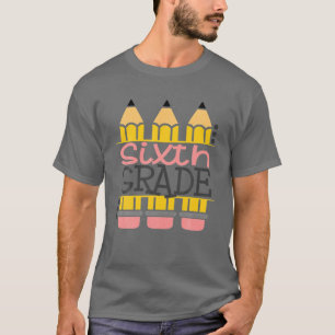 Hello Sixth Grade Team Happy First Day Of School T-Shirt