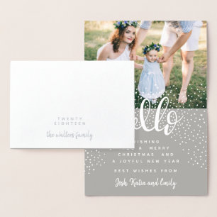 HELLO SNOW NEW YEAR CARD