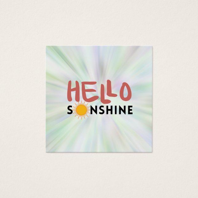 Hello Sonshine, Sun Rays, Summer vibes (Front)