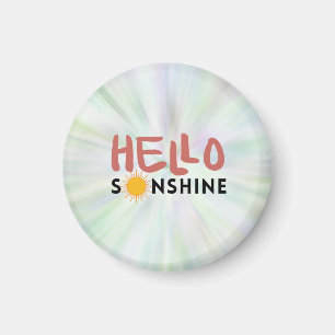 Hello Sonshine, Sun Rays, Summer vibes Magnet