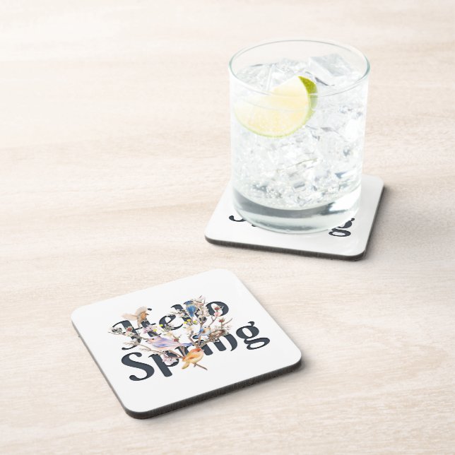 Hello Spring Birds Coaster (Right Side)