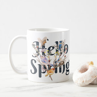 Hello Spring Birds Coffee Mug