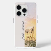 Hello Spring, Boho Wildflower Sunset