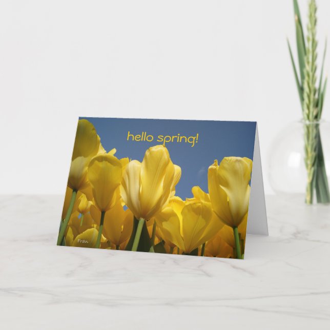 hello spring! card (Front)