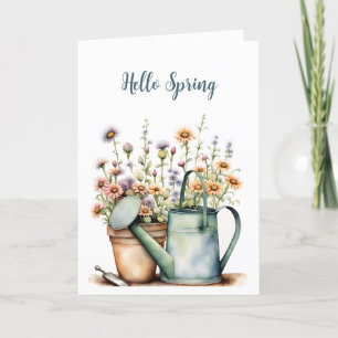 Hello Spring - Carte de remerciements