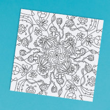 Hello Spring: Colour Your Own Flower