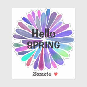 Hello Spring Colourful Design