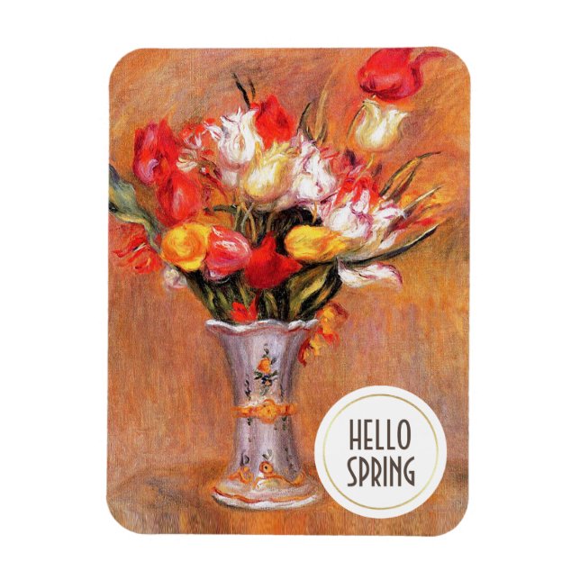 Hello Spring. Fine Art Easter Gift  Magnet (Vertical)