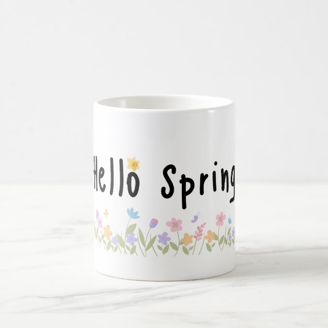 Hello Spring Floral Mug (Center)