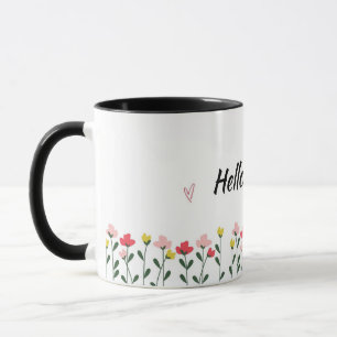 Hello Spring Floral Mug