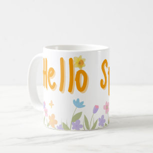 Hello Spring Floral Mug