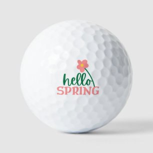 Hello Spring   Golf Balls