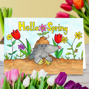 Hello Spring greeting card by Nicole Janes