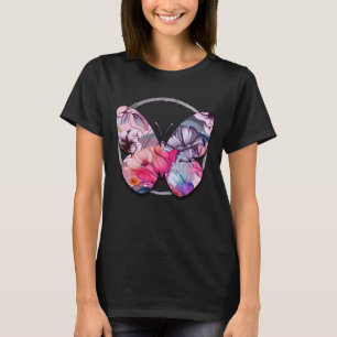 Hello Spring Happiness Time, Pink Spring Floral T-Shirt