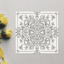 Hello Spring: Nature Inspired Colouring Page