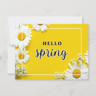 Hello spring postcard