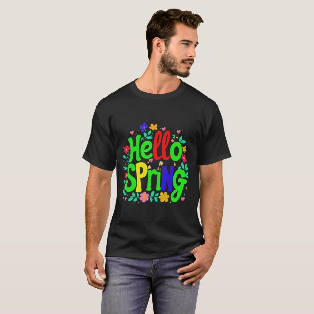 Hello Spring  T-Shirt (Front Full)