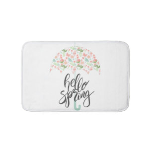 Hello Spring Umbrella Bath Mat