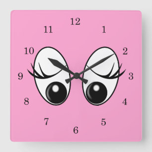 Hello Square Wall Clock